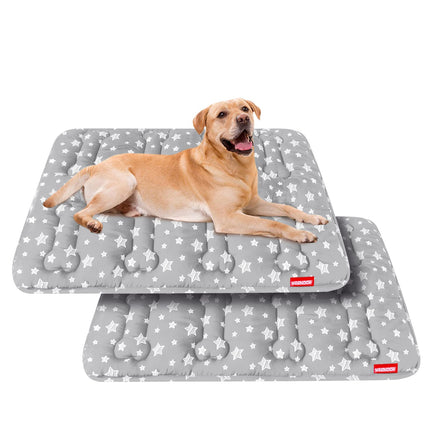 Dog Crate Bed Mat (36" X 23"), Soft Dog Bed Pad Mat with Cute Stars