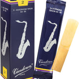 Cañas tradicionales para saxofón tenor fuerza 2; caja de 5