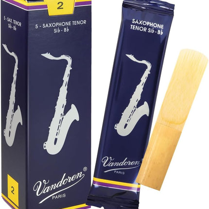 Tenor Sax Traditional Reeds Strength 2; Box of 5