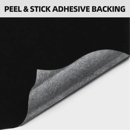 6-Piece Large Self-Adhesive Black Felt Sheets, 13.4 x 10.8 in