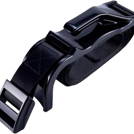 Mimibelt Car Seat Belt Covers for More Comfort, Compatible with All Cars and Backpacks (Black)