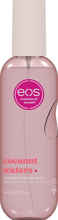 eos Cashmere Body Mist, Coconut Waters, Body Spray for Women, Hair Mist, Coconut Perfume, Moisturizing, Hyaluronic Acid, Glycerin, Vegan, Cruelty-free, 6 fl oz