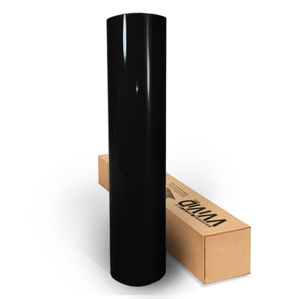 Black High Gloss Realistic Paint-Like Microfinish Vinyl Wrap Roll with XPO Air Release Technology (6ft x 5ft)