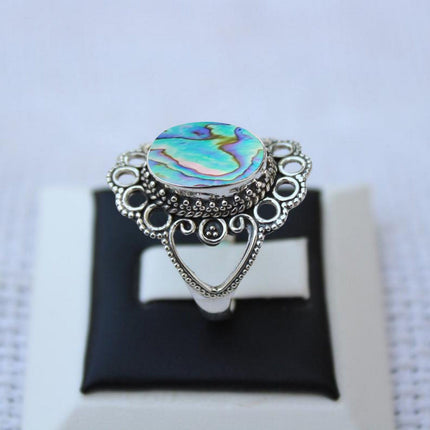 Solid 925 Sterling Silver Ring For Womens, Genuine Black Onyx Ring Gemstone Unique Handcrafted Ring