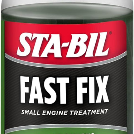 STA-BIL Fast Fix - Small Engine Treatment, Cleans Carburetors & Injectors, Fixes Rough Running Engines, Eliminates Water, Carb Cleaner & Fuel Injector Cleaner Treats Up to 10 Gallons, 4oz