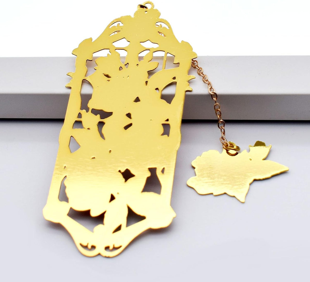 Red Rose Metal Bookmark Gift for Readers - photo 3