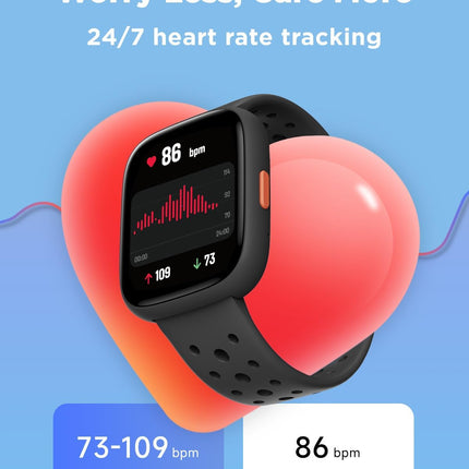 BIGGERFIVE Smart Watch for Kids, 1.8" Fitness Tracker Watch Pedometer, Heart Rate, Sleep Monitor, IP68 Waterproof, Calorie Step Counter, Puzzle Games with/Without APP for Girls Boys Teens 5-16, Black