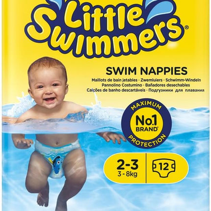 Huggies Little Swimmers Disposable Swim Diapers, X-Small (7lb-18lb.), 12-Count