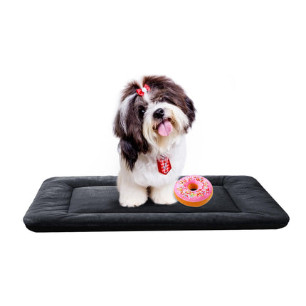 Dog Crate Pad Washable Dog Bed for Crate Medium Mat 36-Inch Gray