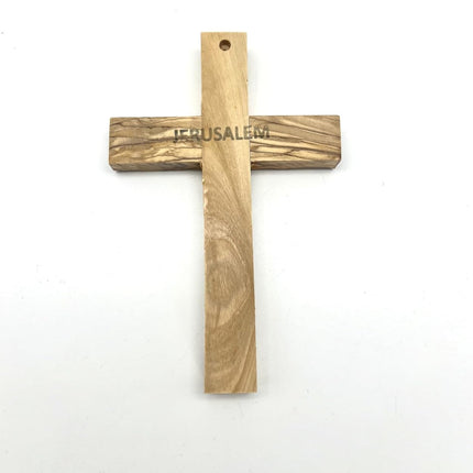 Olive Wood Wall Cross from Bethlehem, Wall Hanging Wooden Crosses for Wall , Confirmation Cross Gift , Baptism Gifts , Holy Wall cross, Religious décor Cross (One Small Cross 4.75" x 3.4")