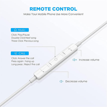 USB C Headphones for iPhone 16 15 Earbuds USB C Wired Earphones with Mic & Remote Control Noise Cancelling for iPhone 16 pro, iPad Pro, Galaxy S23/S22/S21/S20/Ultra Note 10/20, Pixel 7/6/6a/5/4