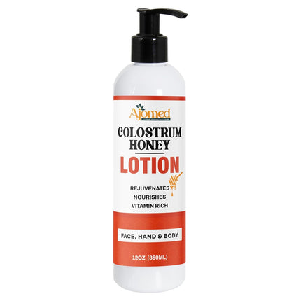 Colostrum and Honey Body Lotion - Peptide Firming Body Lotion for Women and Men - Non-Comedogenic Anti Aging Firming Cream Moisturizer for Sensitive Skin (Santal Vanille)