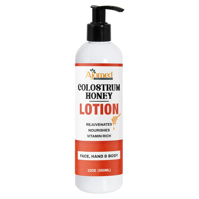 Colostrum and Honey Body Lotion - Peptide Firming Body Lotion for Women and Men - Non-Comedogenic Anti Aging Firming Cream Moisturizer for Sensitive Skin (Santal Vanille)