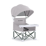 Portable Baby Booster Seat with Removable Tray & Canopy