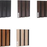 Wood Panels for Wall Color Samples Pack, Soundproof Wood Slat Wall Panel for Interior Wall Decor Noise Cancelling