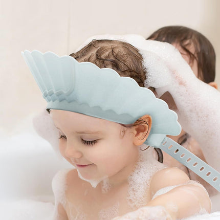 Baby Shower Cap Shield, Bathing Cap Bath Hat Bathing Safe Silicone Protection, Soft Adjustable Visor Hat for Protector Head Eye Ear, Christmas Gifts