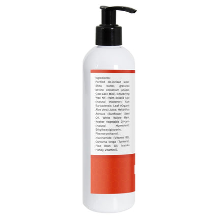Colostrum and Honey Body Lotion - Peptide Firming Body Lotion for Women and Men - Non-Comedogenic Anti Aging Firming Cream Moisturizer for Sensitive Skin (Santal Vanille)