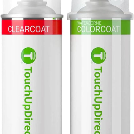 TouchUpDirect Car Paint Touch Up Spray Kit – Compatible with Toyota 1D6 Silver Sky Metallic Exact Match Auto Paint Kit with Car Color Spray and Clearcoat, for Repainting or Scratch Repair, Essential Kit