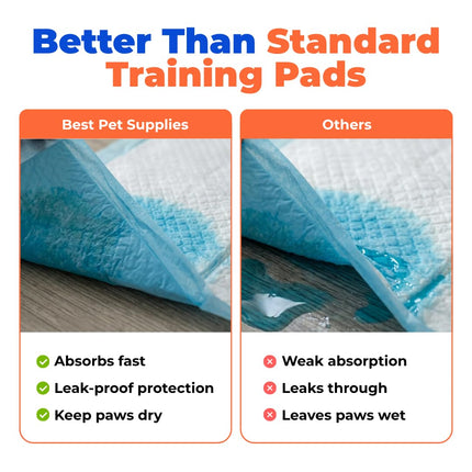 Extra Large Dog Training Puppy Pee Pads - Blue, 100 Count