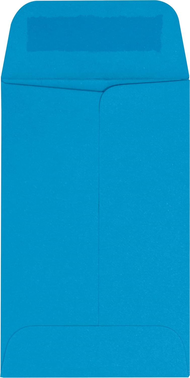 #1 Coin Envelopes, 50 Count, 2 1/4 x 3 1/2 Inches, 80 lb Paper, Pool Blue - photo 2