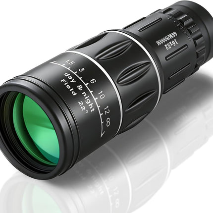 16X52 Monocular Telescope High Power for Adults, Compact Prism Monocular with HD Lens for Bird Watching, Hiking, Travel & Outdoor Activities