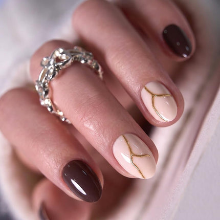 Extra Short Almond Press On Nails, Blush Veil Nude Pink, Soft Gel - photo 15