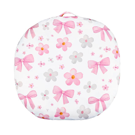 Hooyax Newborn Lounger Cover - Soft Baby Lounger Cover with Bow Prints, Breathable Infant Lounger Cover for Newborn Boys Girls, Washable Lounger Protector (Bow)