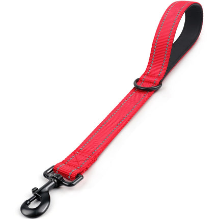 Short Dog Leash for Close Control & Training, 18", Black