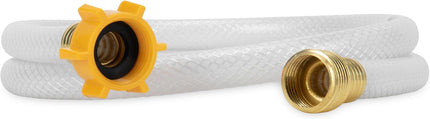 Camco TastePURE 4-Ft Water Hose - RV Drinking Water Hose Contains No Lead, No BPA & No Phthalate - Features Reinforced Design & Crafted of PVC - 1/2” Inside Diameter, Made in the USA (22763)