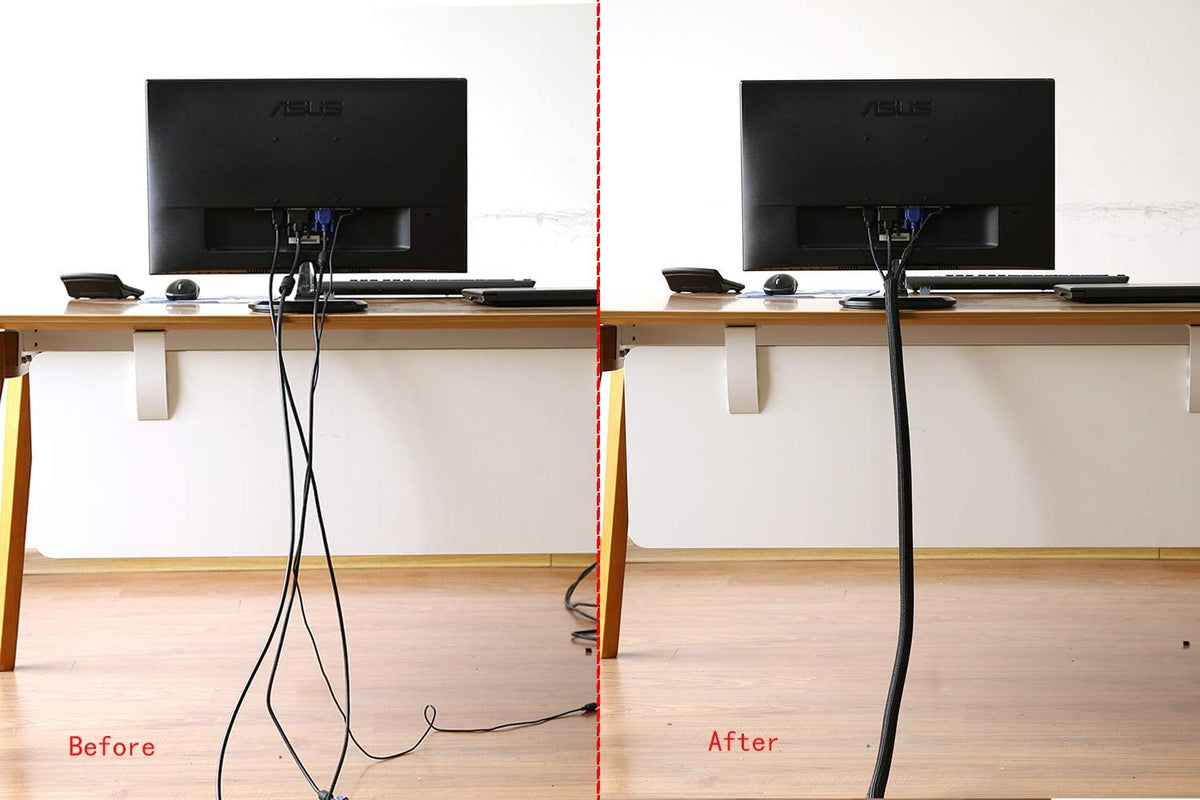 Braided Split Cable Sleeve Cord Protector - photo 4