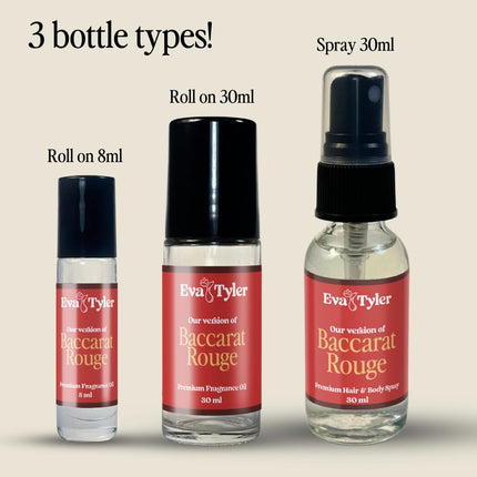 Baccarat Rouge Premium Cologne Roll on | USA made | Long-lasting | Unisex (Roll on 8ml)
