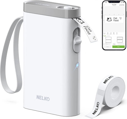 Nelko P21 Mini Bluetooth Label Maker white