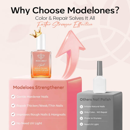 Nail Strengthener and Growth, Nude Natural Glow Nail Polish