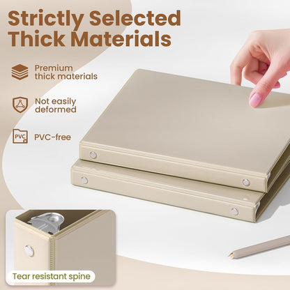 Clear 1/2 Inch 3-Ring View Binder, 4 Pack - photo 4