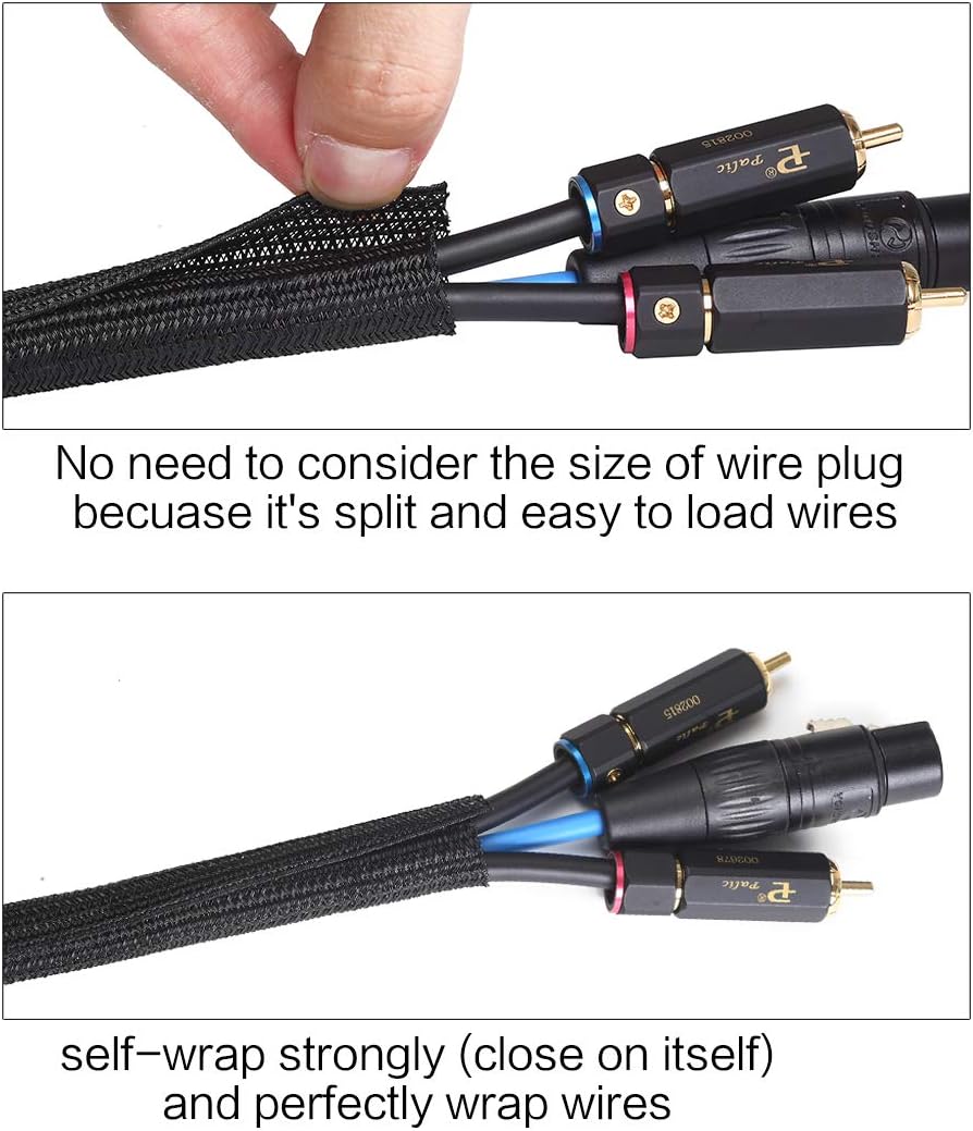 Braided Split Cable Sleeve Cord Protector - photo 2