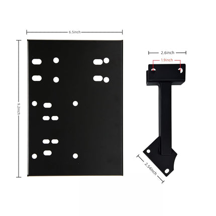 LGIB Gear Shifter & Handbrake Bracket for Racing Wheel Stand - Upgraded Add Handbrake Position, Dual-Side Adjustable Compatible with Most Gaming Simulators