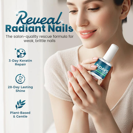 3 Days Nail Care Oil, 2026 Upgraded Keratin Nail Strengthener, Nail Repair Intensive, Nail Moisturizer Gloss for Brittle Nails, for Women (1pcs)