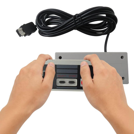 RGNEIN Wired Controller Compatible for Nintendo NES Classic Mini Edition Video Game Console Only, Extra Long 10FT/3M Cable with 6-Pin Connector (2 Pack)