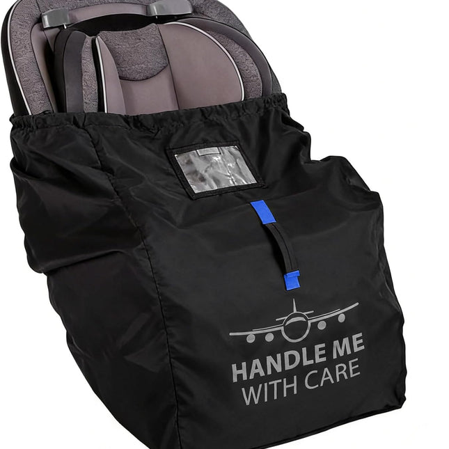 Car Seat Travel Bag for Airplane – Gate Check Bag with Padded Backpack Straps