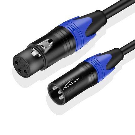 XLR Cable, XLR Microphone Cable Male to Female 25ft 2 Pack