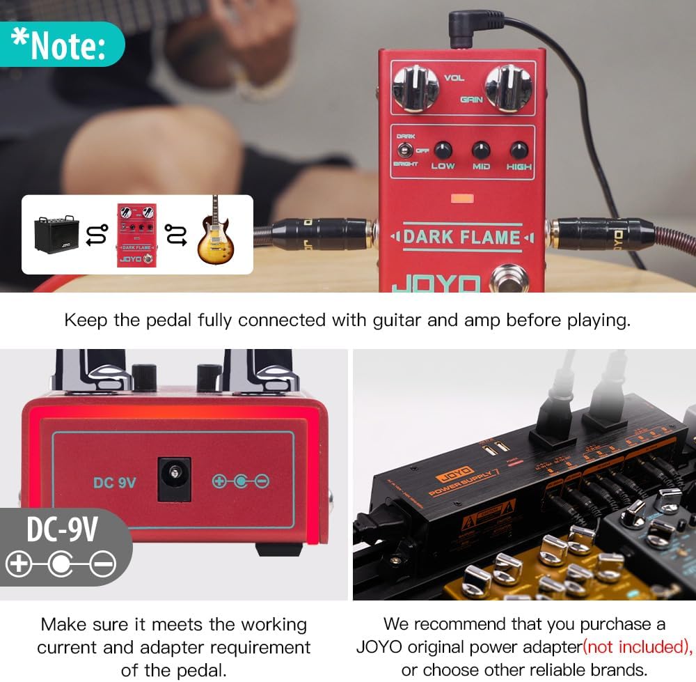 Modern High-Gain Distortion Guitar Pedal with 3-Band EQ - photo 4