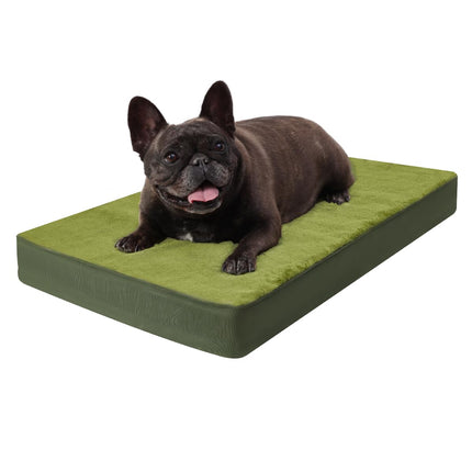 Cama ortopédica para perros grandes con forro impermeable, gris, 35x22