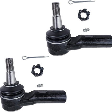 Detroit Axle - 2 Front Outer Tie Rods for 2006-2012 Dodge Ram 1500, 2007 2008 2009 2010 2011 Outer Tie Rod Ends Replacement 5-Lug