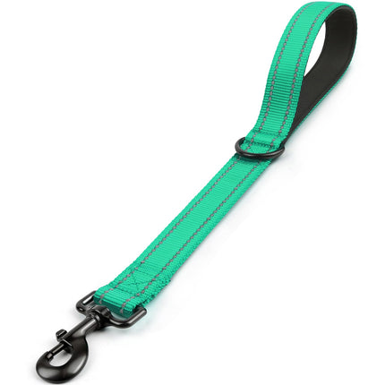 Short Dog Leash for Close Control & Training, 18", Black