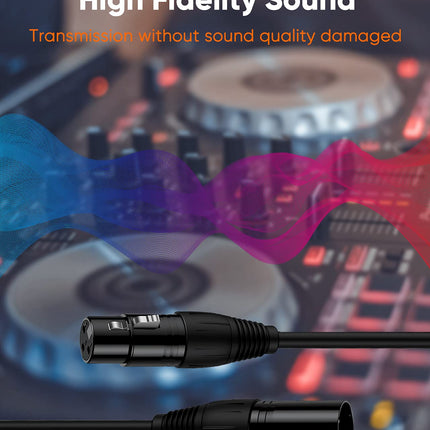 3Pin XLR Male to Female Balanced Microphone Extension Cable