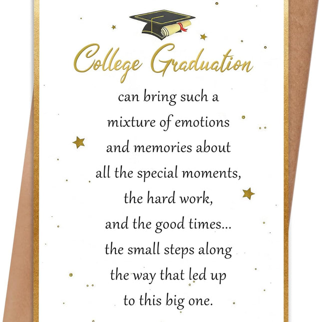 College Graduation Card, Inspirational Graduation Card Gift