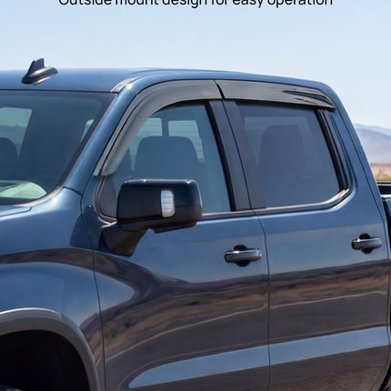 Rain Guards for 2019-2026 Silverado/Sierra 1500, 2500HD/3500HD