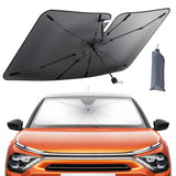 Car Windshield Sunshade Umbrella - Foldable Car Windshield Sun Shade Cover, 5 Layers UV Block Coating, 52"x31" Front Window Heat Insulation Protection, for Auto Sedan, SUV Windshield