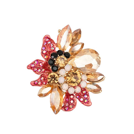 Luxury Froral Cocktail Statement Rings Stretch Adjustable Ring