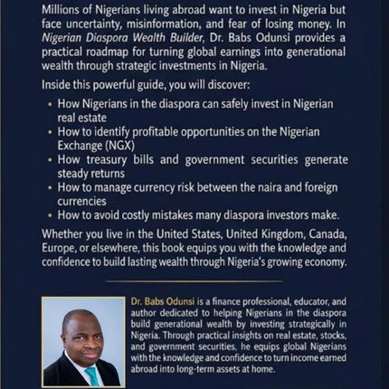 Nigerian Diaspora Wealth Builder: Build Generational Wealth from Abroad: The Diaspora’s Guide to Investing in Nigerian Real Estate, Stocks, and Government Securities